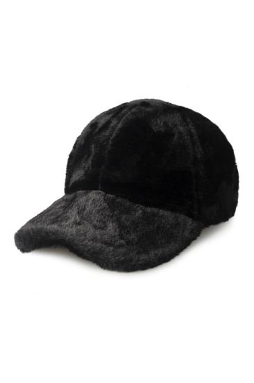 Trend Siyah Peluş Cap Şapka