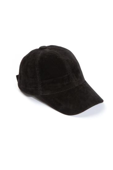 Siyah Basic Süet Cap Şapka