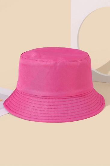 Unisex Basic Fuşya Bucket Şapka