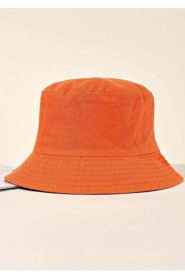 Unisex Basic Turuncu Bucket Şapka